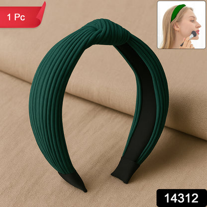 Womens Ribbed Texture Knot Design Hairband (1 Pc Mix Design) - warehousetech13