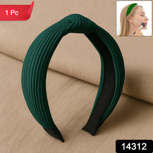 Womens Ribbed Texture Knot Design Hairband (1 Pc Mix Design) - warehousetech13