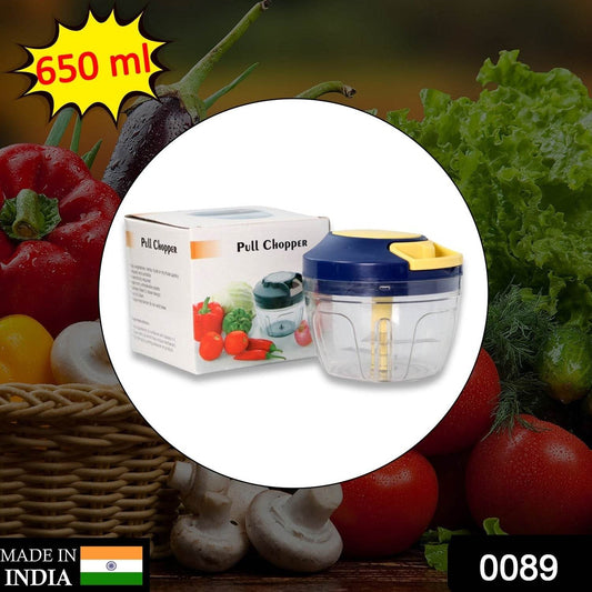 Chopper With 4 Blades For Effortlessly Chopping Vegetables And Fruits For Your Kitchen (650ml) - warehousetech13