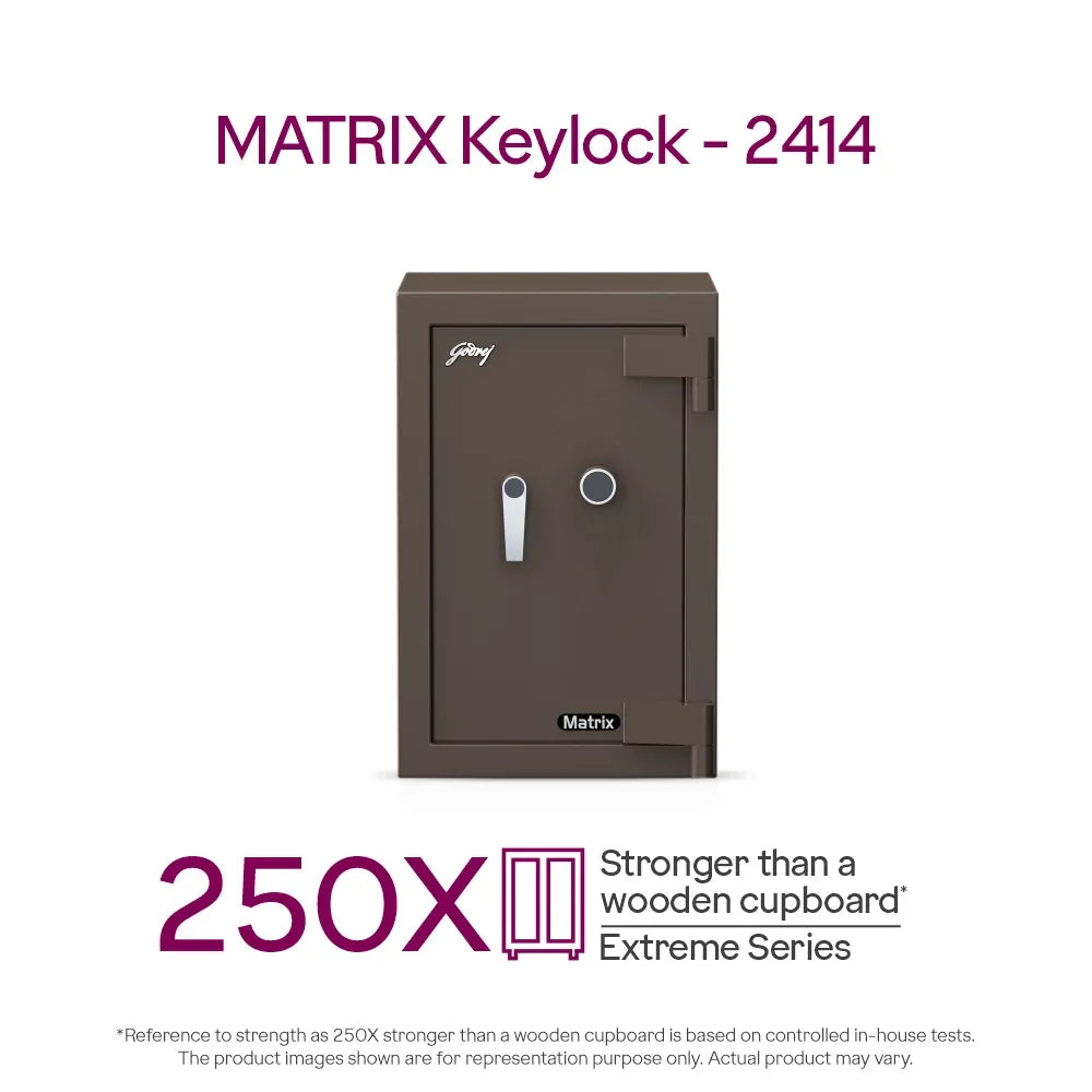 Godrej Matrix 2414 Smart Home Locker - Vol.78L Digital + Key Lock, Secure Double-Walled Safe (Copy) - warehousetech13