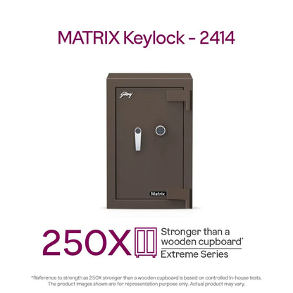 Godrej Matrix 2414 Smart Home Locker - Vol.78L Digital + Key Lock, Secure Double-Walled Safe (Copy) - warehousetech13