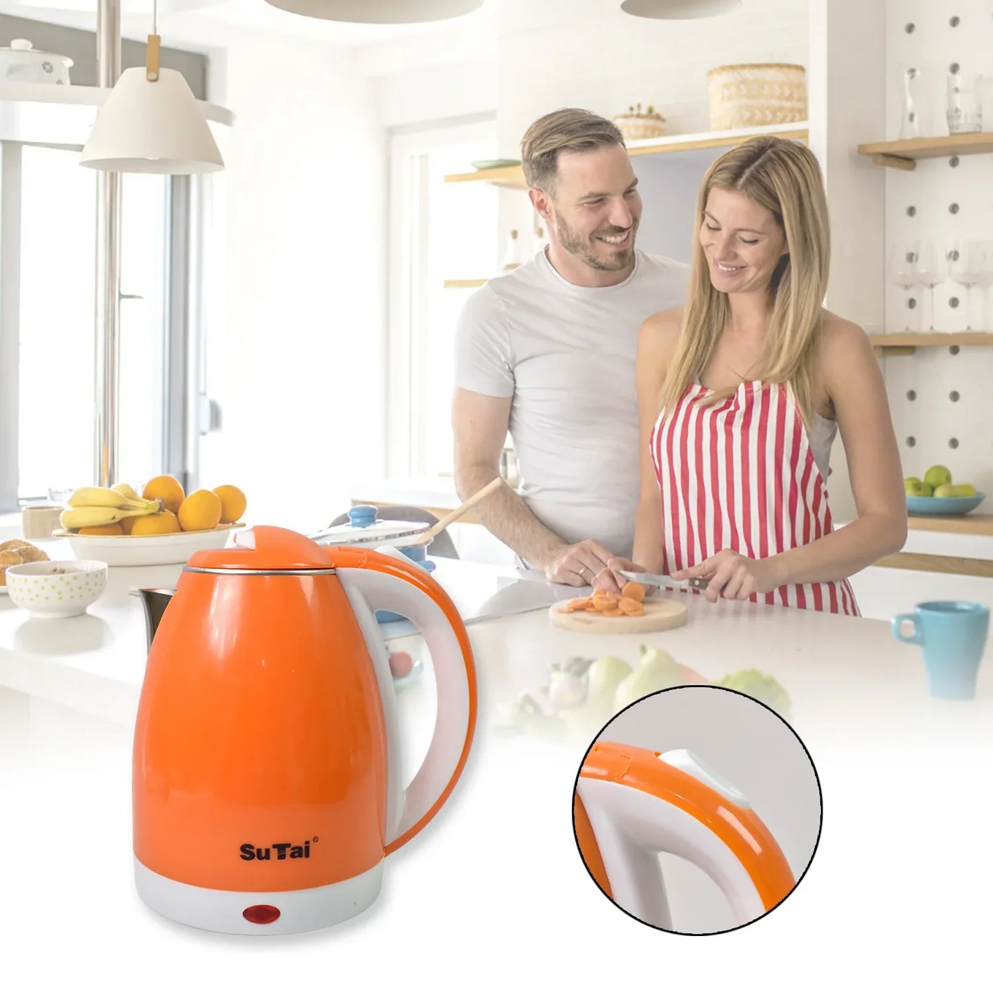 Electric Kettle Boil Dry Protection Auto-shut Off (1500-2000w 2 Ltr.) - warehousetech13
