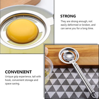 5898 Kitchen Tools Egg Yolk White Separator Stainless Steel Egg White Separator Tools Eggs Yolk Filter Gadgets Kitchen Gadgets Separating Funnel Spoon Egg Divider Tools - warehousetech13