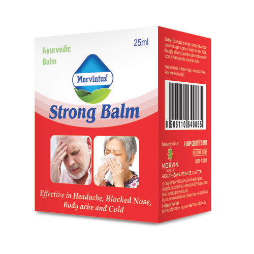 Morvintus Strong Balm: Instant Herbal Relief from Pain, Headache & Cold
