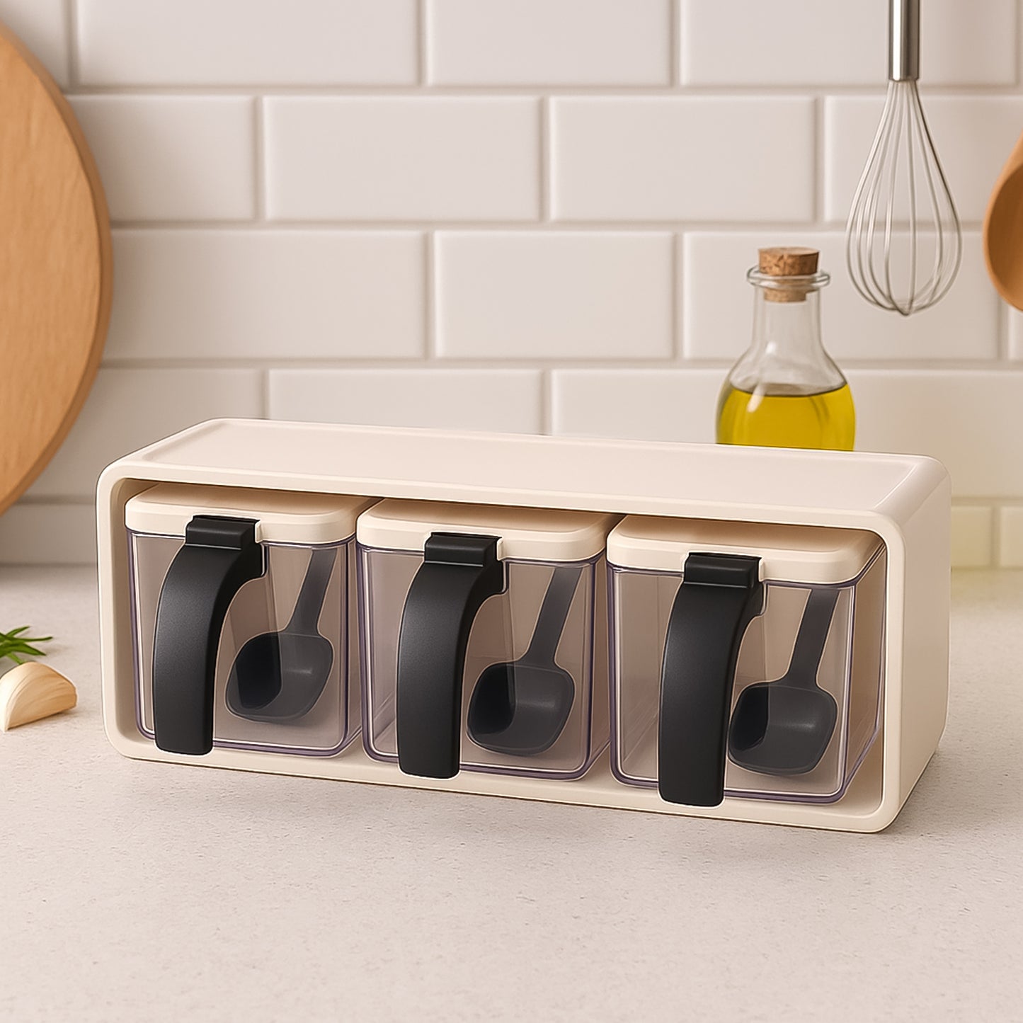 Grinss Modular Spice Storage Box Set (3 Pc) - warehousetech13