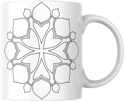 Mandala Printed Ceramic Mug - warehousetech13