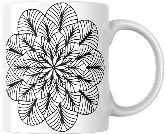 Mandala Printed Ceramic Mug - warehousetech13