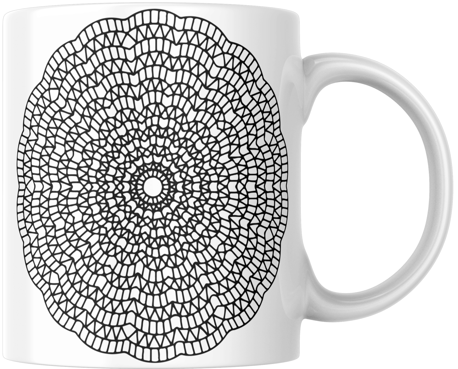 Mandala Printed Ceramic Mug - warehousetech13