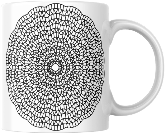 Mandala Printed Ceramic Mug - warehousetech13