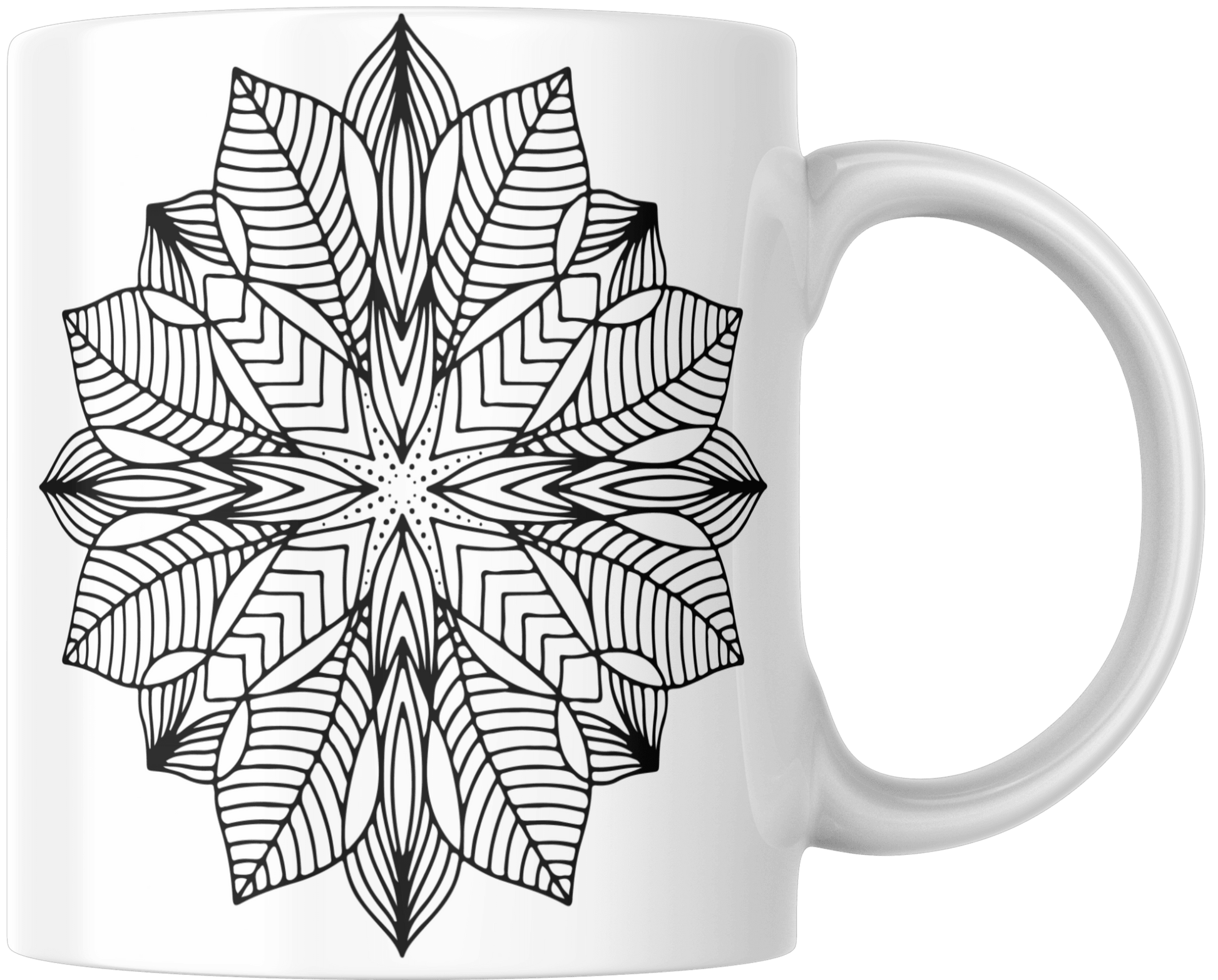 Mandala Printed Ceramic Mug | Coffee Mug | Tea Mug - warehousetech13