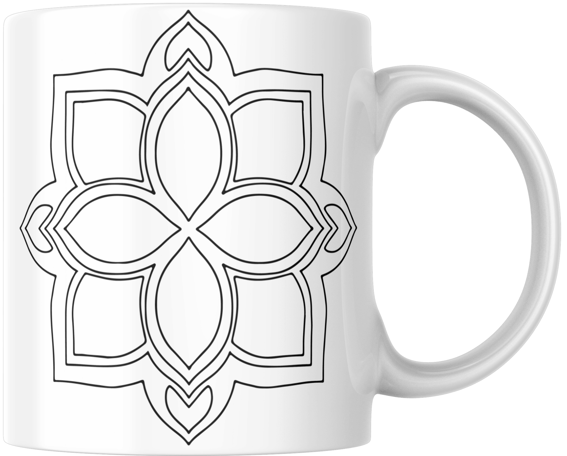 Mandala Printed Ceramic Mug | Coffee Mug | Tea Mug - warehousetech13