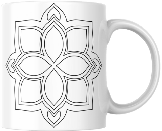 Mandala Printed Ceramic Mug | Coffee Mug | Tea Mug - warehousetech13