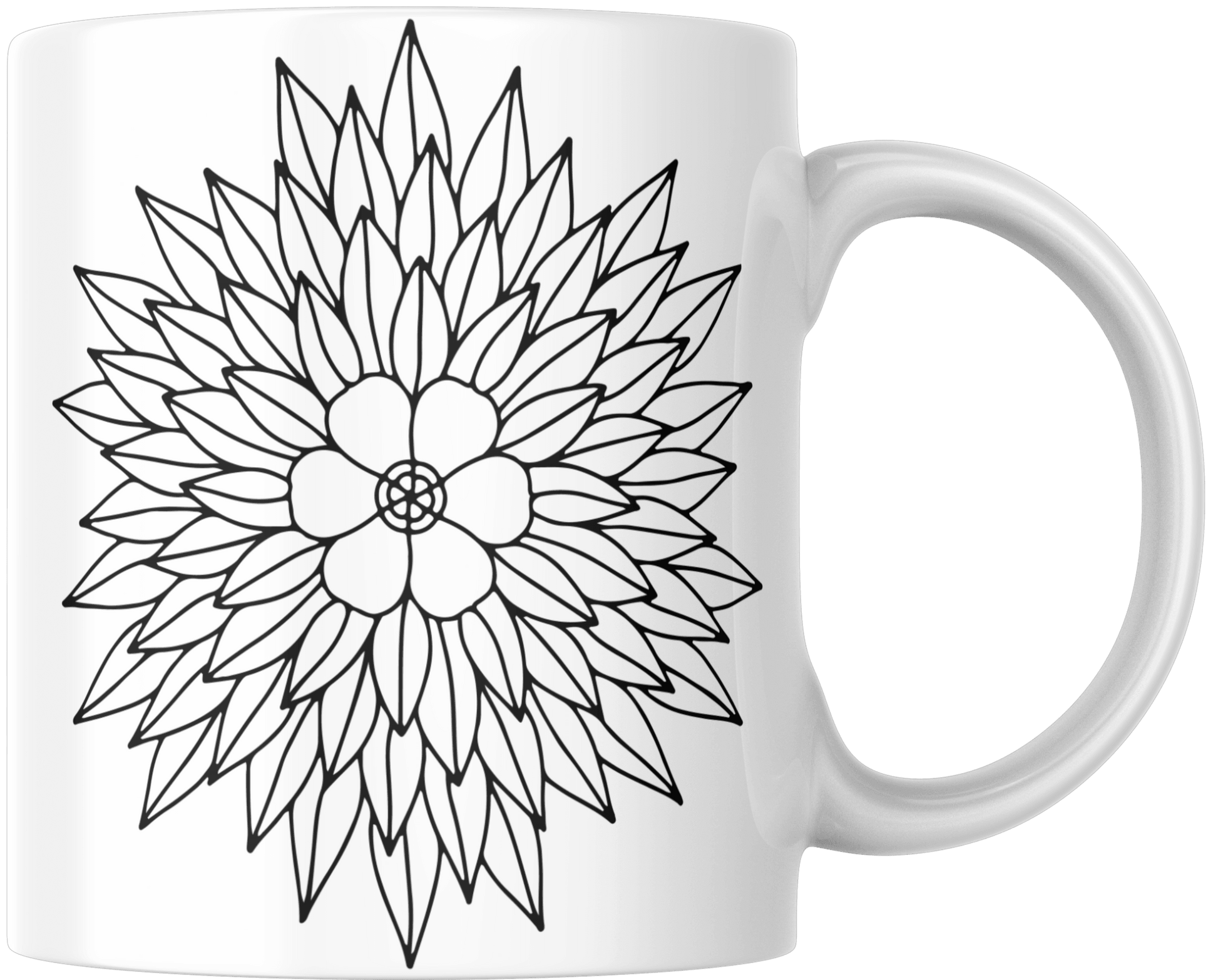 Mandala Printed Ceramic Mug | Coffee Mug - warehousetech13