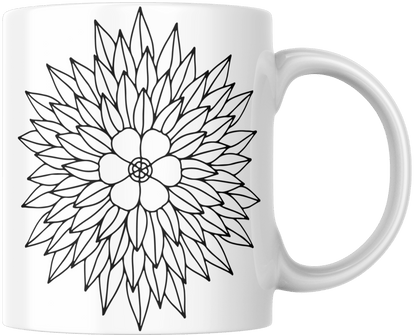 Mandala Printed Ceramic Mug | Coffee Mug - warehousetech13