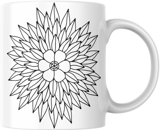 Mandala Printed Ceramic Mug | Coffee Mug - warehousetech13