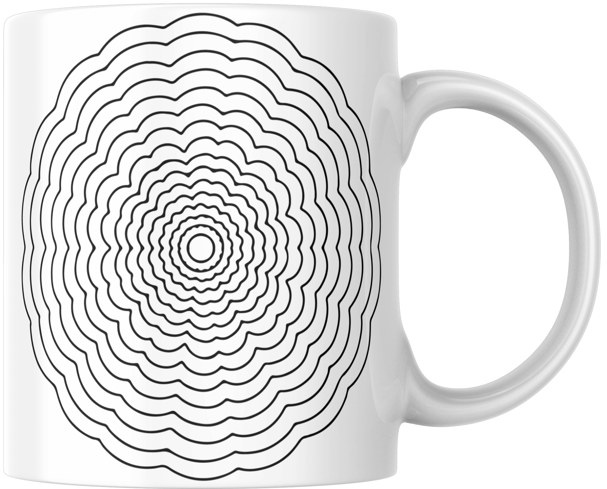 Mandala Printed Ceramic Mug - warehousetech13