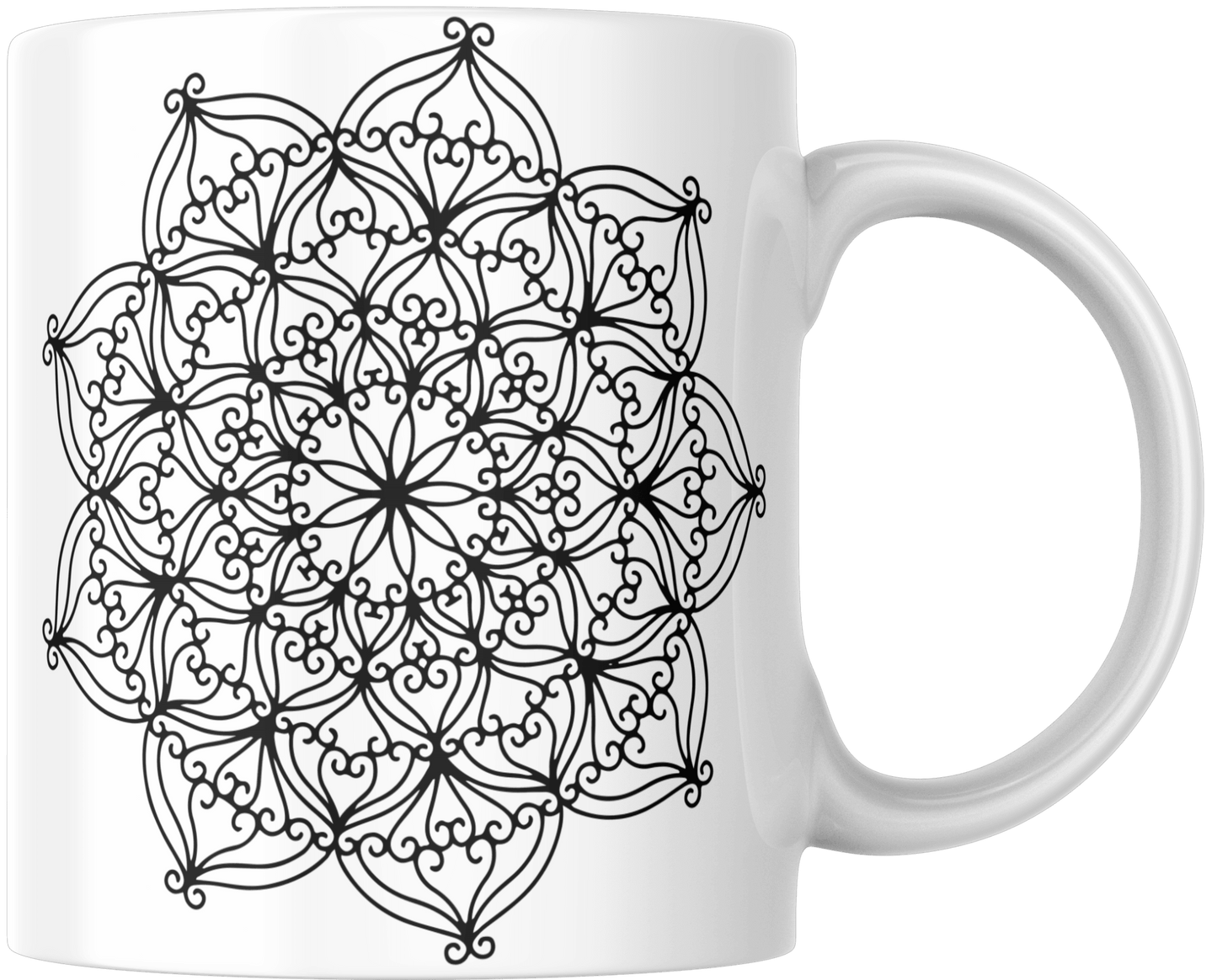 Mandala Printed Ceramic Mug - warehousetech13