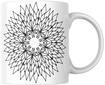 Mandala Printed Ceramic Mug - warehousetech13