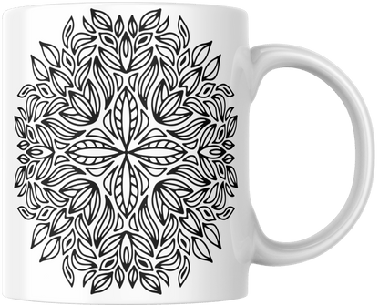 Mandala Printed Ceramic Mug - warehousetech13