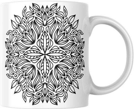 Mandala Printed Ceramic Mug - warehousetech13