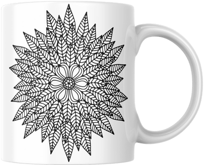 Mandala Printed Ceramic Mug - warehousetech13