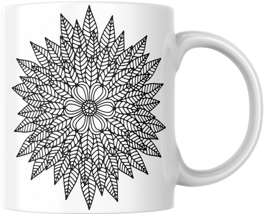 Mandala Printed Ceramic Mug - warehousetech13
