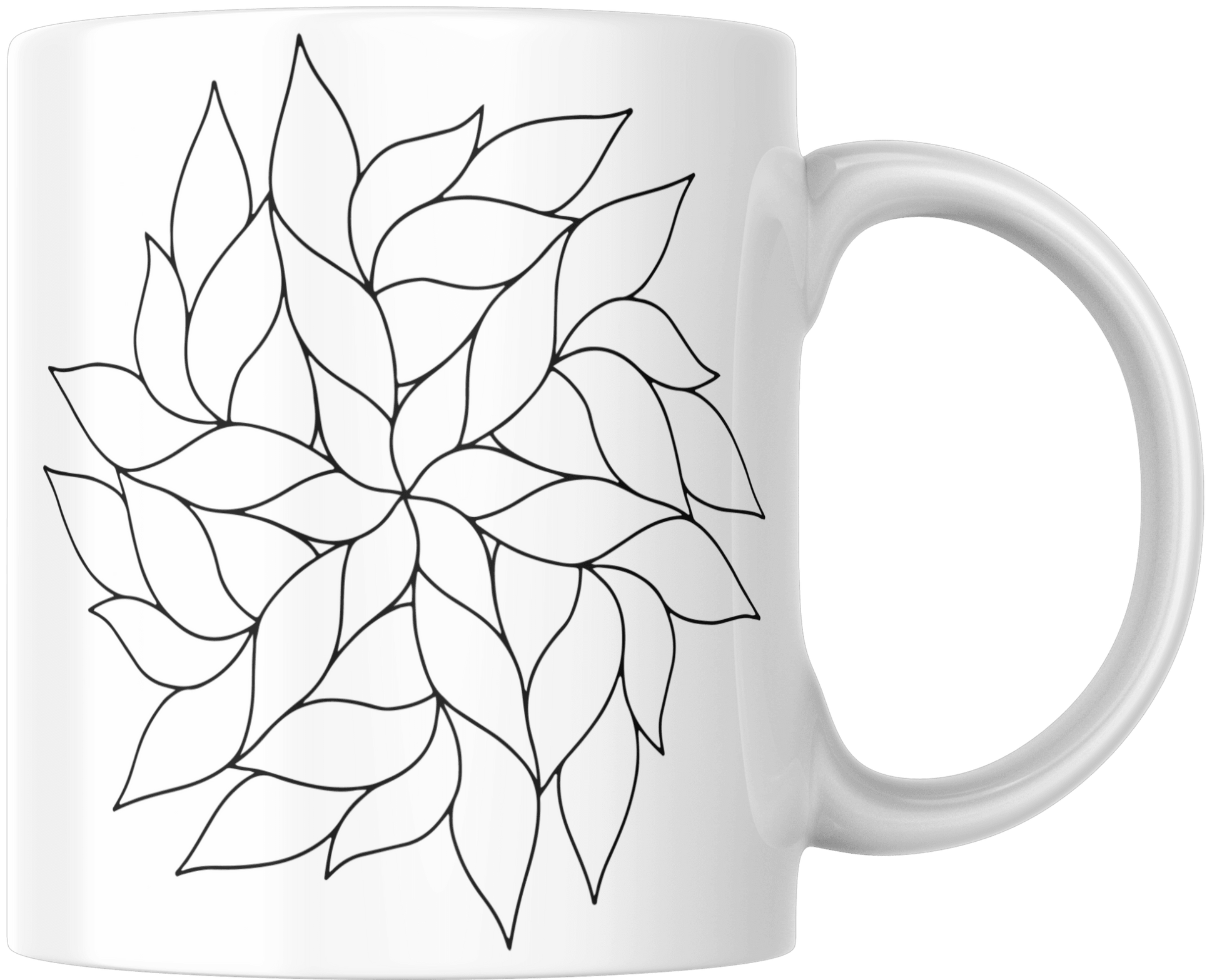 Mandala Printed Ceramic Mug - warehousetech13