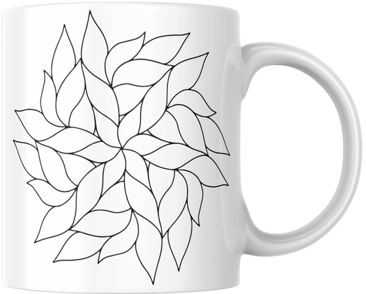 Mandala Printed Ceramic Mug - warehousetech13