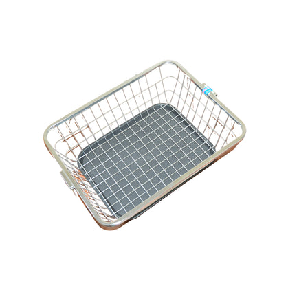 5853 Dish Drainer Rack With Drip Tray Stainless Steel Dish Drainer Rack With Drip Tray Utensil Drying Stand For Kitchen Plate Rack Bartan Basket For Kitchen Utensilsdish Drying Rack With Drainerbartan Basketplate Stand ( 57 X 45 X 19 Cm) - warehousetech13
