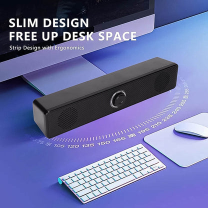 Desktop Computer Speaker Wired Plug And Play Usb Powered Speaker - warehousetech13