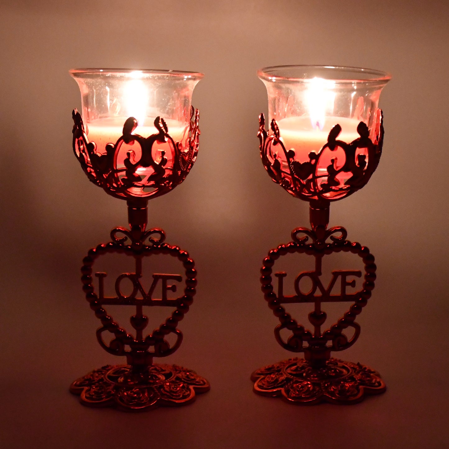 Tea Lights Holder Candle Stand (2 Pc Set) - warehousetech13