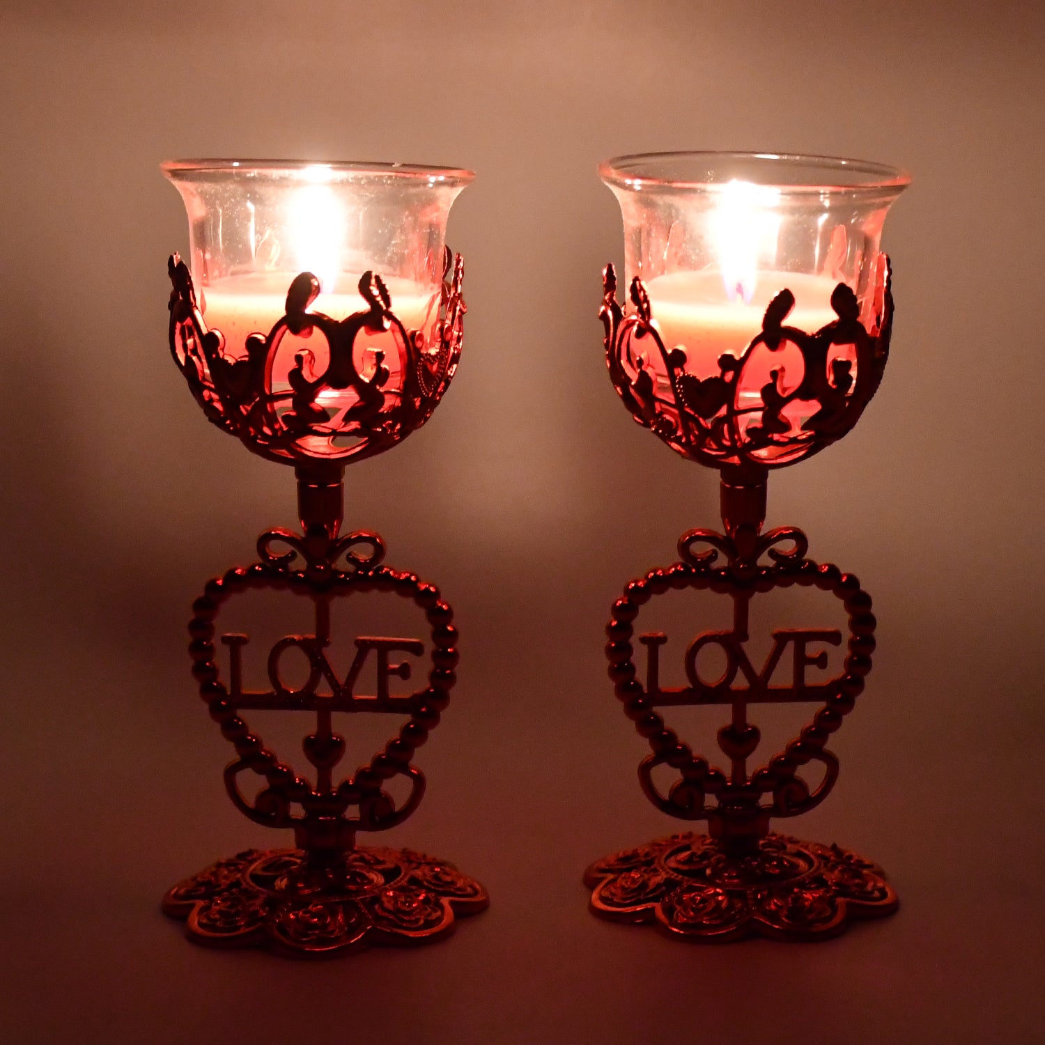 Tea Lights Holder Candle Stand (2 Pc Set) - warehousetech13