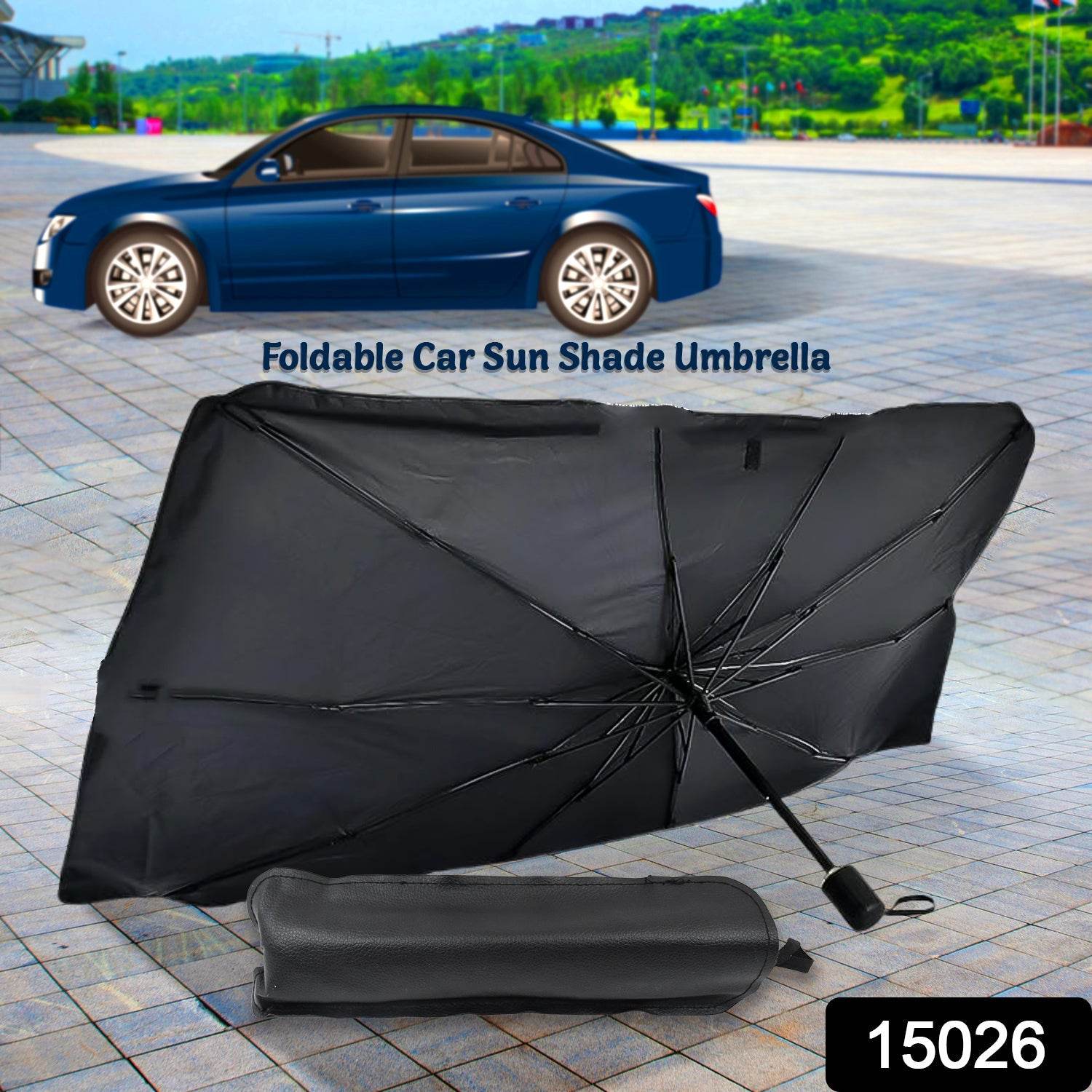Windshield Umbrella Sun Shade Cover For Car (1 Pc) - warehousetech13