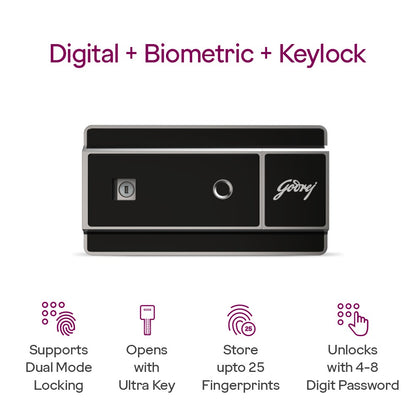 Godrej NX Advanced Digi+ Bio + Mechanical Home Locker