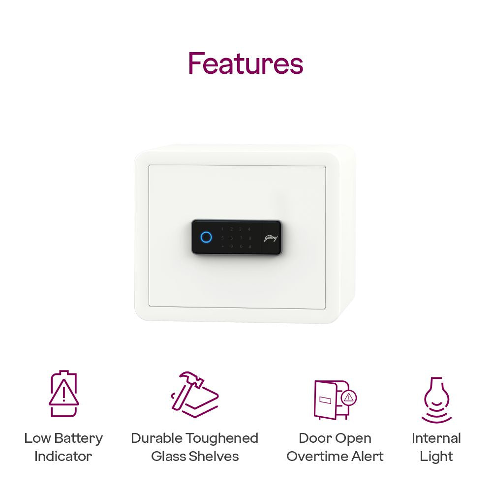Godrej NX Pro Luxe 30L Digital Biometric Home Locker