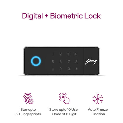 Godrej NX Pro Luxe 30L Digital Biometric Home Locker