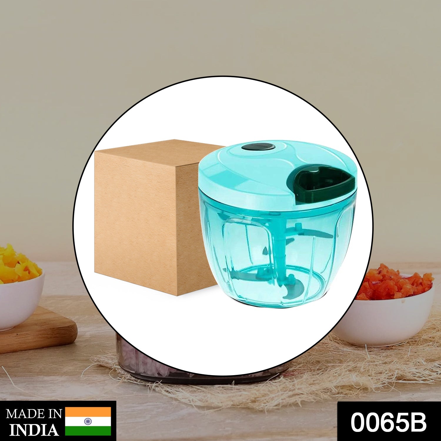 Manual Stainless Steel Compact Extra Sharp Hand Held Vegetable Chopperslicer With 5 Blades (750 Ml) - warehousetech13