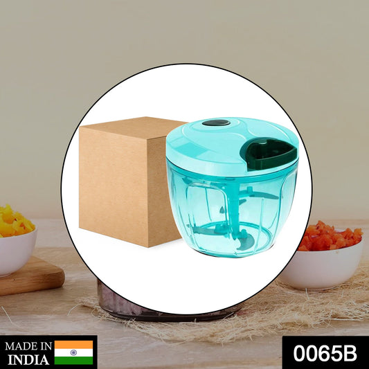 Manual Stainless Steel Compact Extra Sharp Hand Held Vegetable Chopperslicer With 5 Blades (750 Ml) - warehousetech13