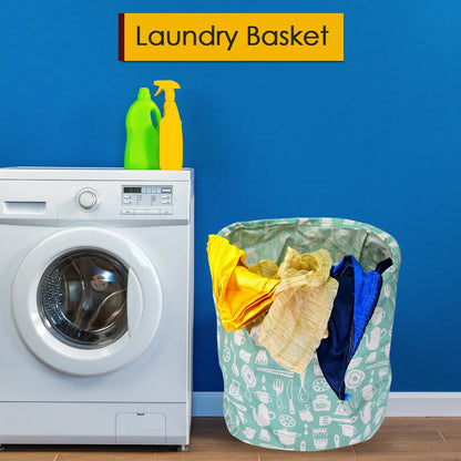 6276 Durable And Collapsible Laundry Storage Bag With Handles Clothes Toys Storage Foldable Laundry Bag For Dirty Clothes. - warehousetech13