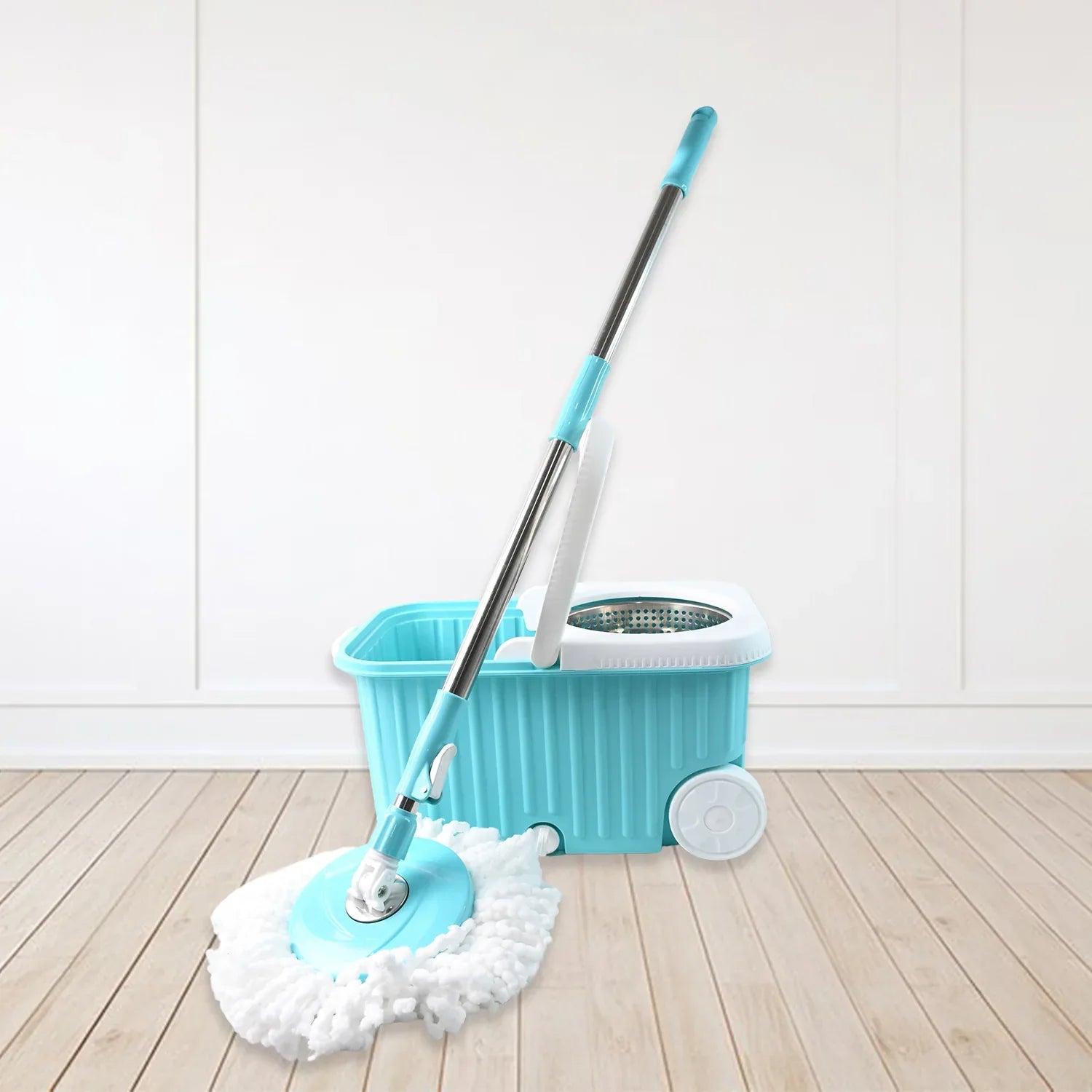 Apex Magic 360 Spin Mop Cleaning System With Stainless Steel Spinner - warehousetech13