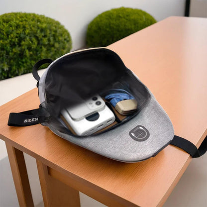 13112 Waterproof Anti Theft Cross-body Fanny Pack Waist Bag Shoulder Bags Chest Men Casual Fashion Usb Charging Earphone Hook Sling Travel Bag (1 Pc) - warehousetech13