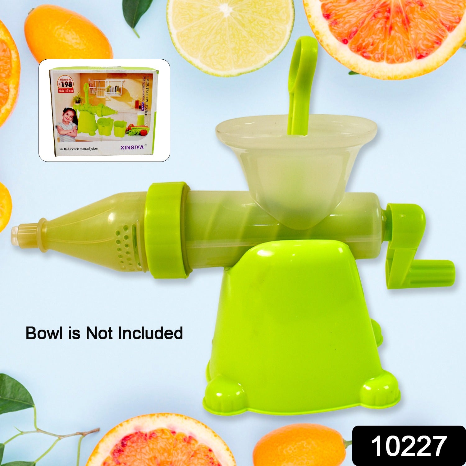 Manual Juicer Modern Plastic Fruit And Vegetable Juicer (1 Pc Bowl Not Included) - warehousetech13