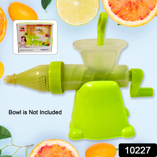 Manual Juicer Modern Plastic Fruit And Vegetable Juicer (1 Pc Bowl Not Included) - warehousetech13