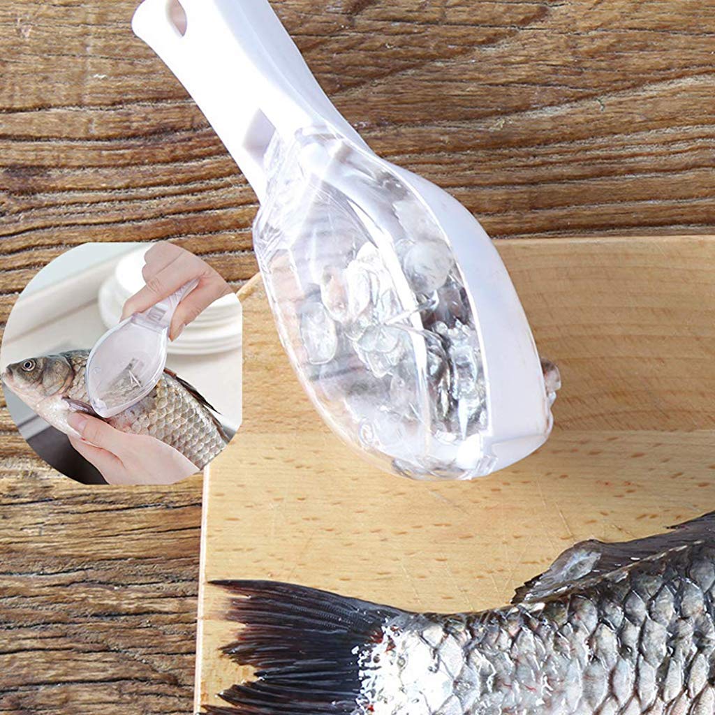 2195 Fish Scale Scraper Skin Peeler Fish Tools Kitchen Gadget - warehousetech13