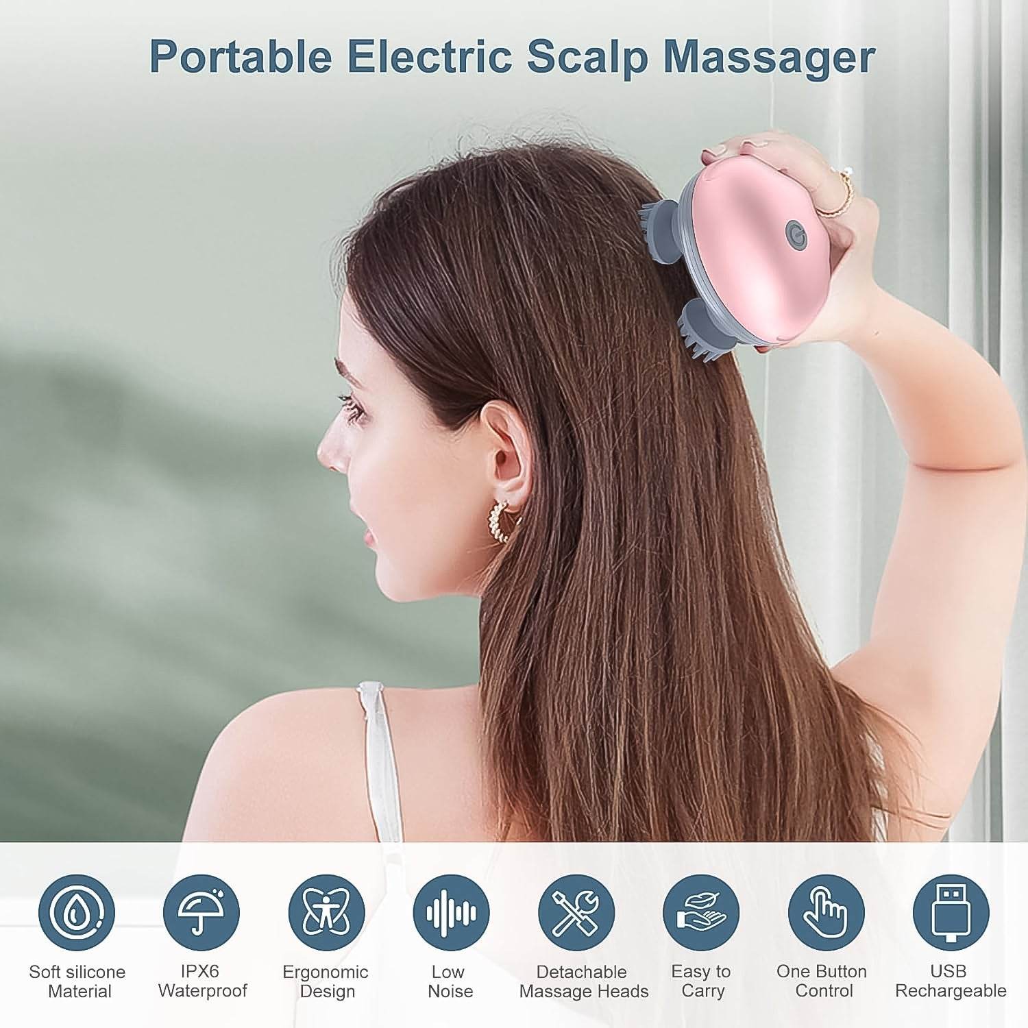 Smart Electric Scalp Massager (1 Pc) - warehousetech13