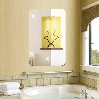 Plastic Square 3d Mirror Wall Stickers (1 Pc 30x30 Cm) - warehousetech13