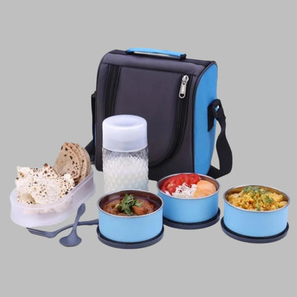 All In One Lunch Box With Fabric Bag For Office School Use - warehousetech13
