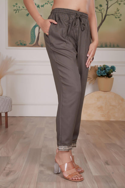 BulBul Roli Floral Printed Red & Grey Rayon Salwar Suit for Women | Elegant Ethnic Wear Set