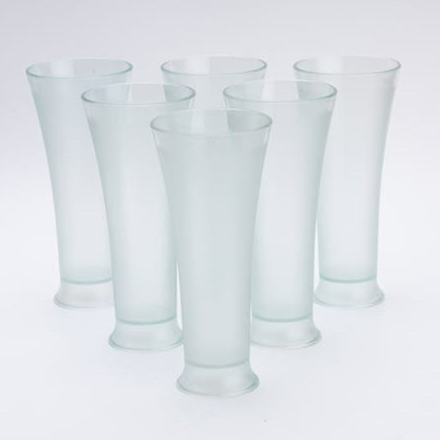 High Quality Faluda Ice Cream Juicer And Water Glasses Set Of 6 Transparent Drinking Water Glasses Stylish Glasses For Faluda Water Juice Glass Set Of 6 Pcs (300 Ml Approx) - warehousetech13