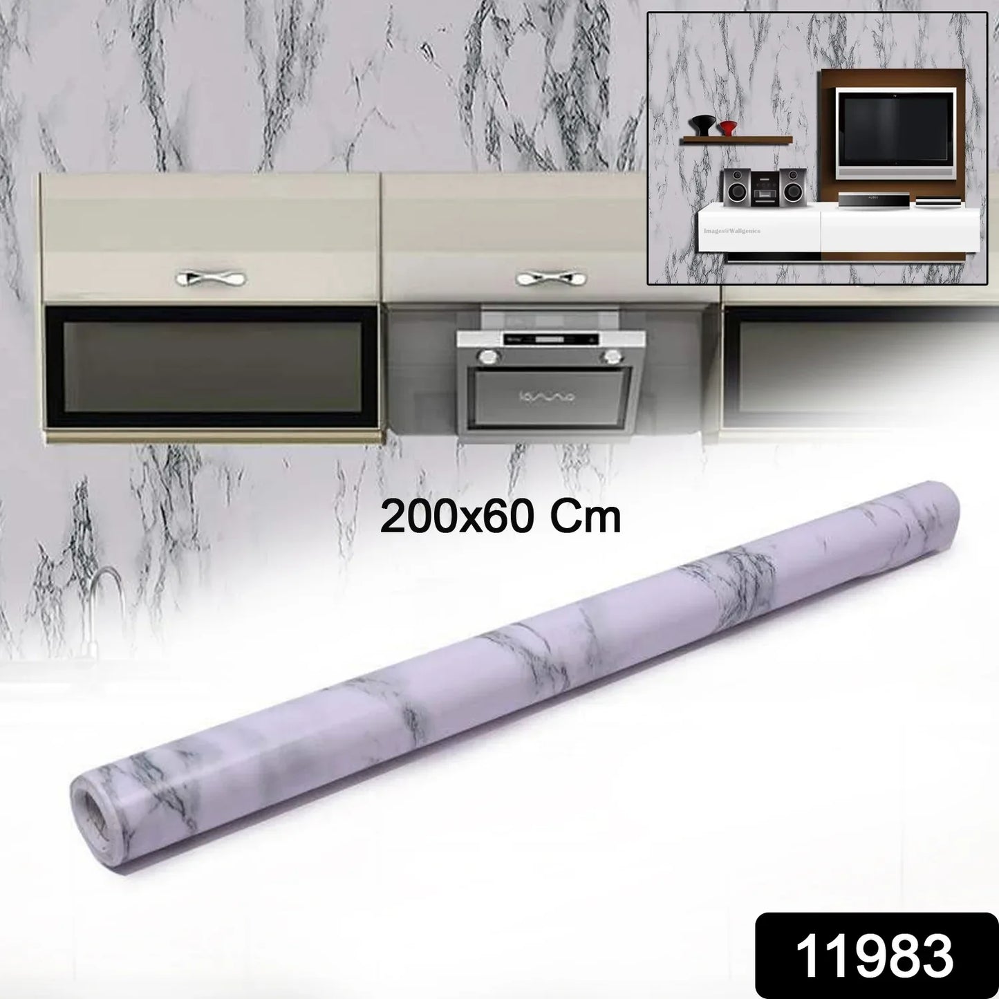 Adhesive Kitchen Wallpaper (2m X 60 Cm) - warehousetech13